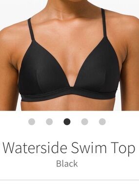 Lululemon Waterside Bikini Top Black Size 4